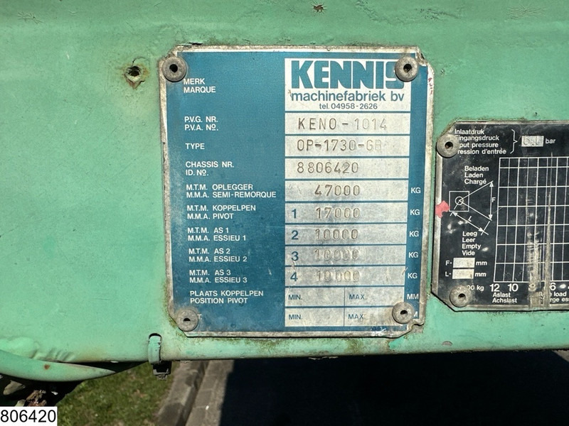 Kennis open laadbak 2x steering axle - Platvorm/ Madelpoolhaagis: pilt 4 Kennis open laadbak 2x steering axle - Platvorm/ Madelpoolhaagis: pilt 4