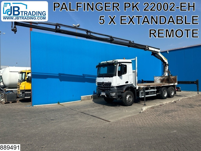 Mercedes-Benz Arocs 2636 6X4, EURO 6, Steel suspension, Palfinger - Madelveok/ Platvormveok, Kraanaga veoauto: pilt 1 Mercedes-Benz Arocs 2636 6X4, EURO 6, Steel suspension, Palfinger - Madelveok/ Platvormveok, Kraanaga veoauto: pilt 1