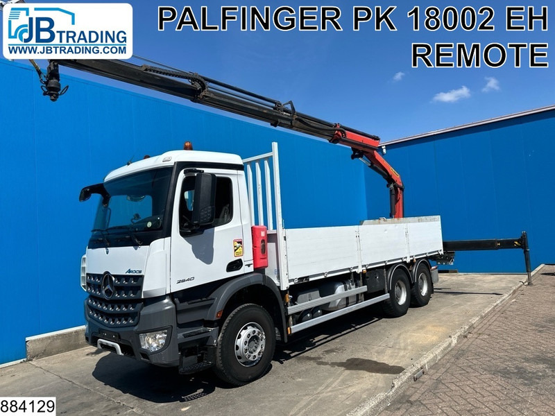 Mercedes-Benz Arocs 2640 6X4, EURO 6, Steel suspension, Retarder - Madelveok/ Platvormveok, Kraanaga veoauto: pilt 1 Mercedes-Benz Arocs 2640 6X4, EURO 6, Steel suspension, Retarder - Madelveok/ Platvormveok, Kraanaga veoauto: pilt 1