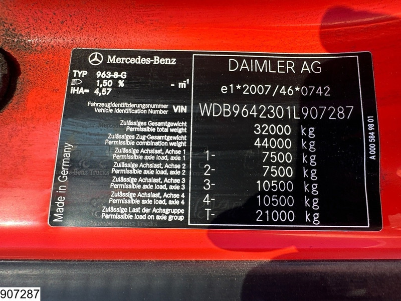 Madelveok/ Platvormveok, Kraanaga veoauto Mercedes-Benz Arocs 3240 8X4, EURO 6, Steel suspension, Palfinger: pilt 7