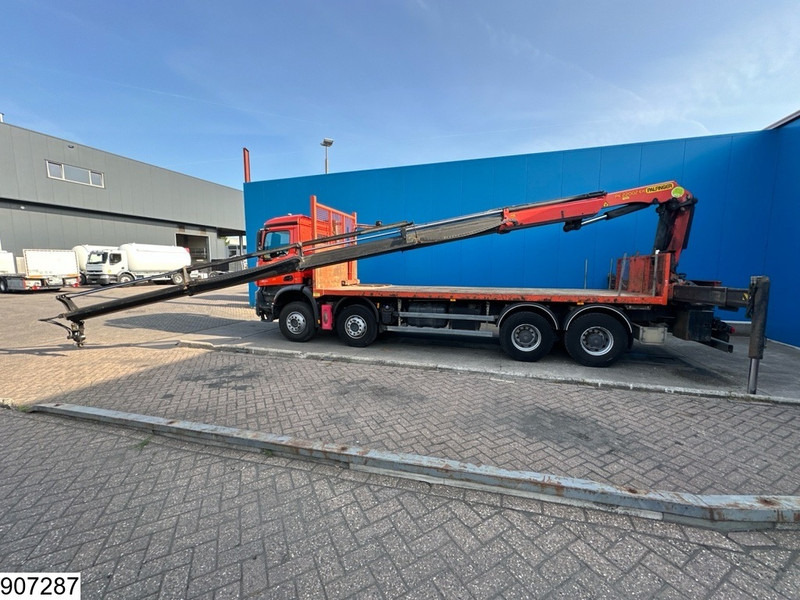 Madelveok/ Platvormveok, Kraanaga veoauto Mercedes-Benz Arocs 3240 8X4, EURO 6, Steel suspension, Palfinger: pilt 15