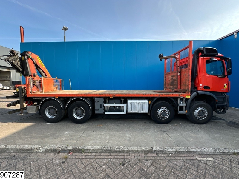 Madelveok/ Platvormveok, Kraanaga veoauto Mercedes-Benz Arocs 3240 8X4, EURO 6, Steel suspension, Palfinger: pilt 16