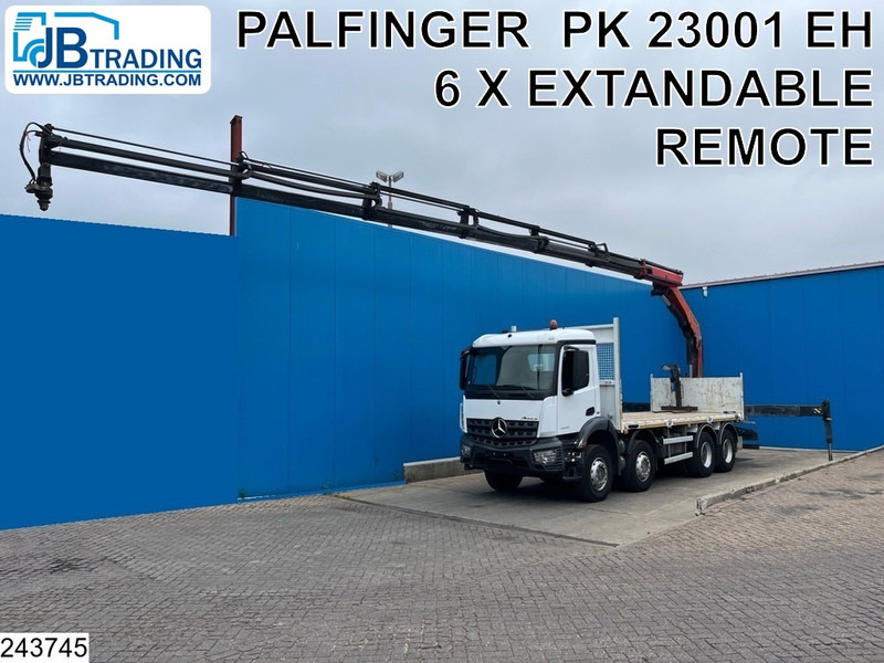 Mercedes-Benz Arocs 3240 8X4, EURO 6, Steel suspension, Palfinger - Madelveok/ Platvormveok, Kraanaga veoauto: pilt 1 Mercedes-Benz Arocs 3240 8X4, EURO 6, Steel suspension, Palfinger - Madelveok/ Platvormveok, Kraanaga veoauto: pilt 1