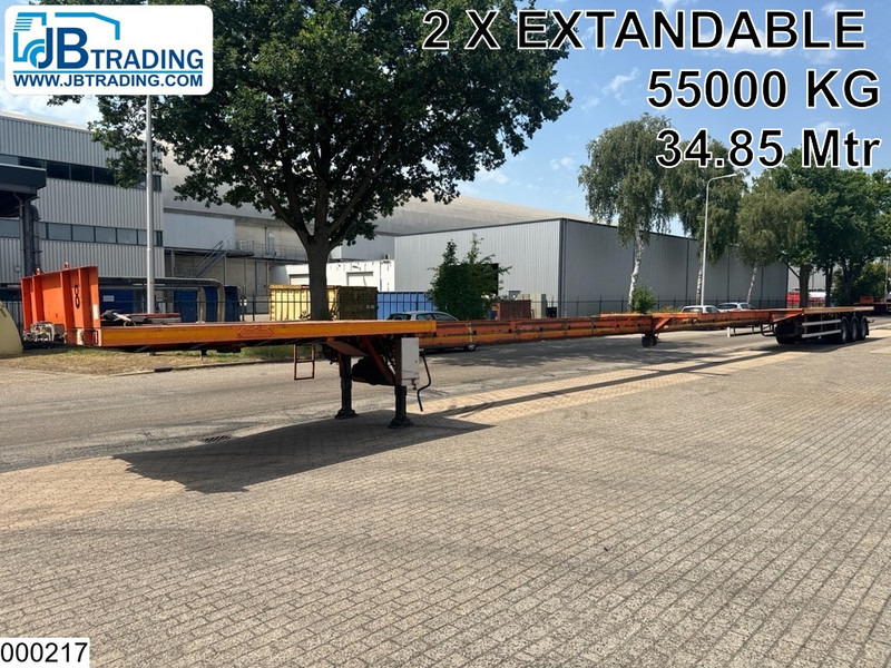 Nooteboom open laadbak 55000 KG, 34.85 m, 2 X Extandable - Platvorm/ Madelpoolhaagis: pilt 1 Nooteboom open laadbak 55000 KG, 34.85 m, 2 X Extandable - Platvorm/ Madelpoolhaagis: pilt 1