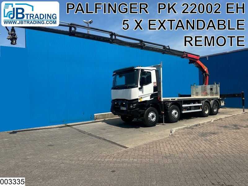 Renault C 430 8X4, EURO 6, Steel suspension, Palfinger - Madelveok/ Platvormveok, Kraanaga veoauto: pilt 1 Renault C 430 8X4, EURO 6, Steel suspension, Palfinger - Madelveok/ Platvormveok, Kraanaga veoauto: pilt 1