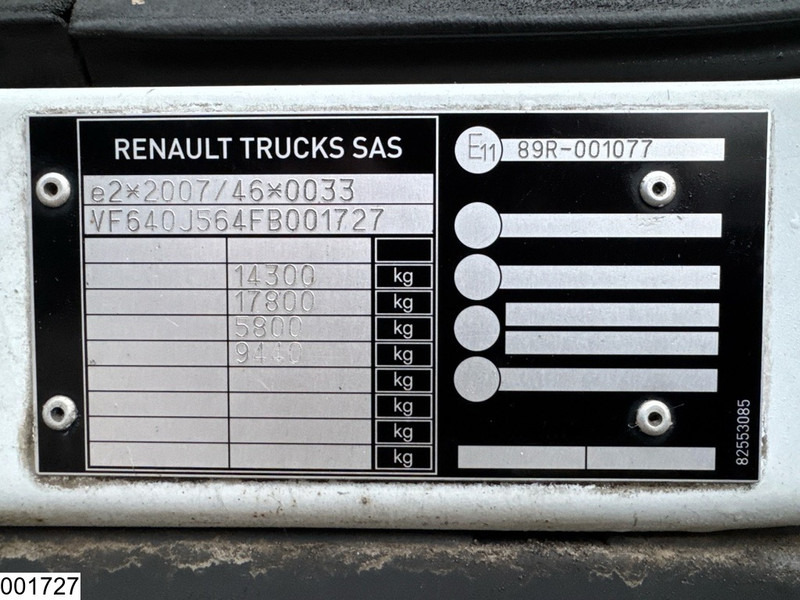 Kasti veoauto Renault D14 240 EURO 6, Palfinger, Motor defect: pilt 7