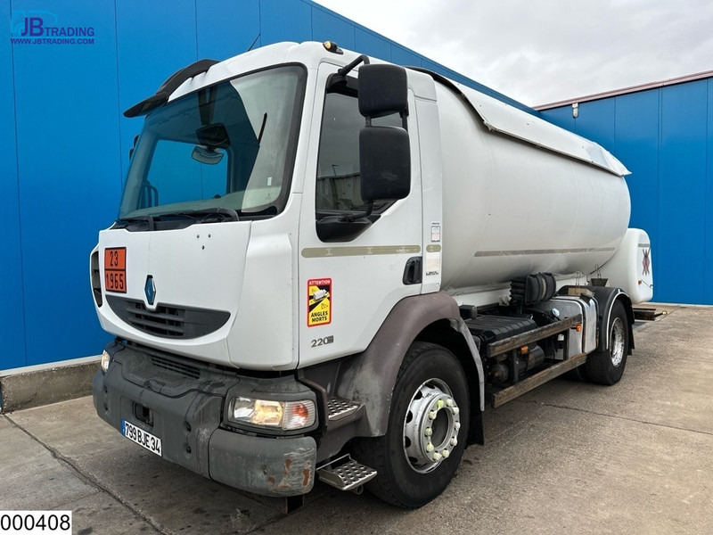 Renault Midlum 220 15985 Liter, LPG GPL, Gastank, Steel suspension - Tsisternauto: pilt 1 Renault Midlum 220 15985 Liter, LPG GPL, Gastank, Steel suspension - Tsisternauto: pilt 1