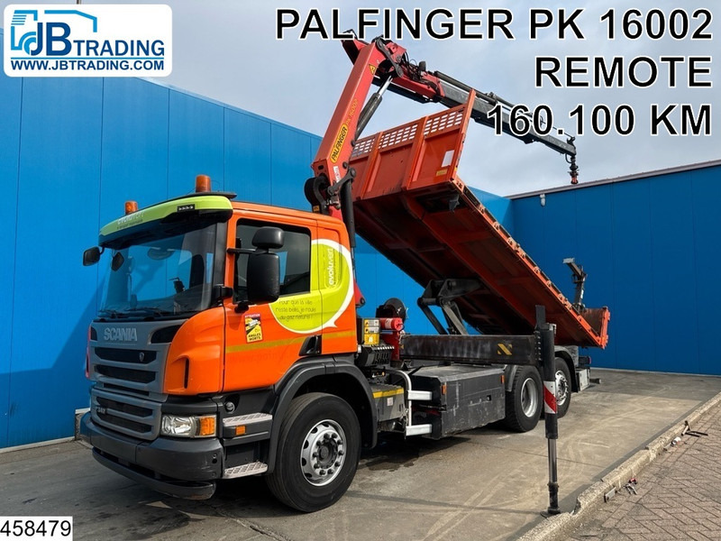 Scania P 340 6x2, CNG, Retarder, Palfinger, Remote - Kallurauto, Kraanaga veoauto: pilt 1 Scania P 340 6x2, CNG, Retarder, Palfinger, Remote - Kallurauto, Kraanaga veoauto: pilt 1
