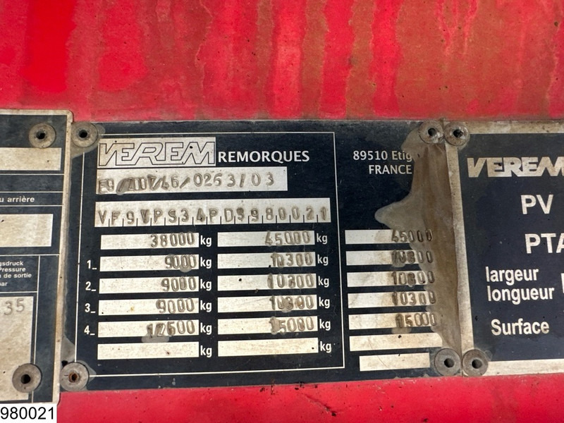 Verem Lowbed 45,000KG, Steering axle, Hydraulic, Winch - Madal platvormpoolhaagis: pilt 5 Verem Lowbed 45,000KG, Steering axle, Hydraulic, Winch - Madal platvormpoolhaagis: pilt 5