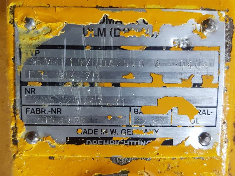 Ahlmann AZ9-Hydromatik A6VM107DA/60W-Drive motor/Fahrmotor - Hüdraulika - Ehitusmasinad: pilt 5 Ahlmann AZ9-Hydromatik A6VM107DA/60W-Drive motor/Fahrmotor - Hüdraulika - Ehitusmasinad: pilt 5