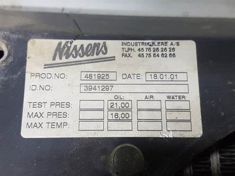 Atlas AR65 - Nissens 3941297-Oil cooler/Ölkühler/Oliekoe - Hüdraulika - Ehitusmasinad: pilt 4 Atlas AR65 - Nissens 3941297-Oil cooler/Ölkühler/Oliekoe - Hüdraulika - Ehitusmasinad: pilt 4