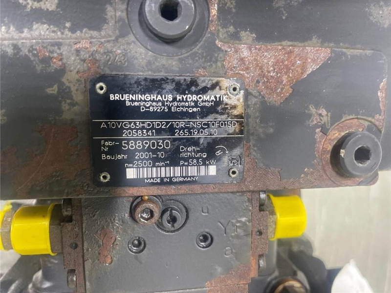 Hüdraulika - Ehitusmasinad Brueninghaus Hydromatik A10VG63HD1D2/10R-Drive pump/Fahrpumpe/Rijpomp: pilt 7