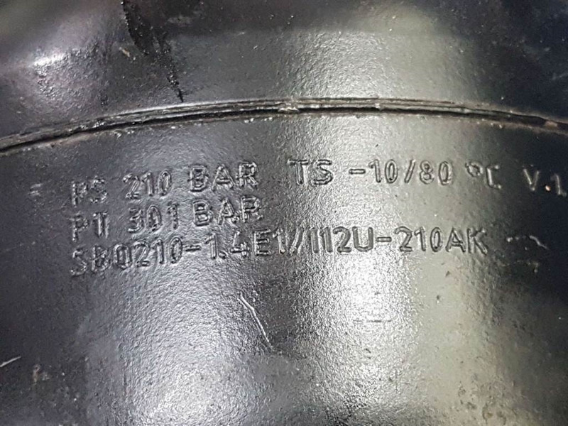 Hydac SBO210-1,4E1/112U-210AK-3041953-Accumulator - Hüdraulika - Ehitusmasinad: pilt 3 Hydac SBO210-1,4E1/112U-210AK-3041953-Accumulator - Hüdraulika - Ehitusmasinad: pilt 3