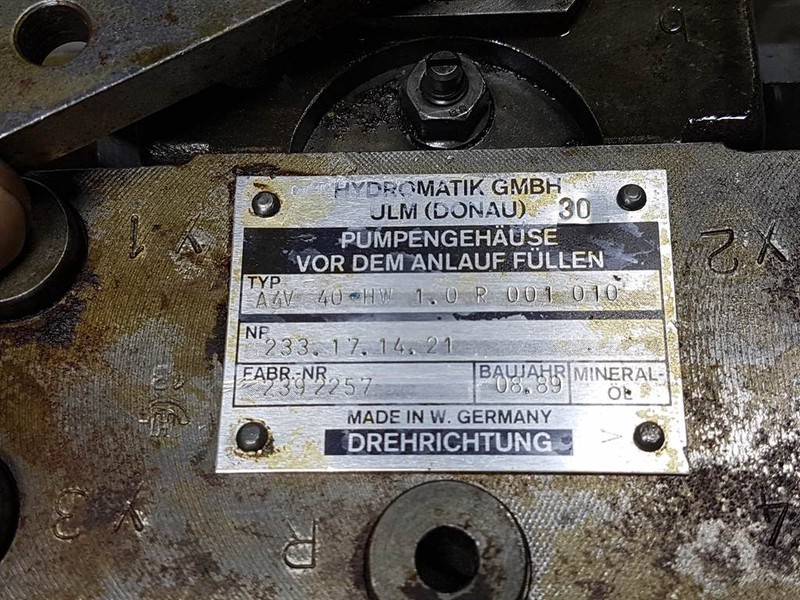 Hydromatik A4V40HW1.0R001010 - Drive pump/Fahrpumpe/Rijpomp - Hüdraulika: pilt 3 Hydromatik A4V40HW1.0R001010 - Drive pump/Fahrpumpe/Rijpomp - Hüdraulika: pilt 3