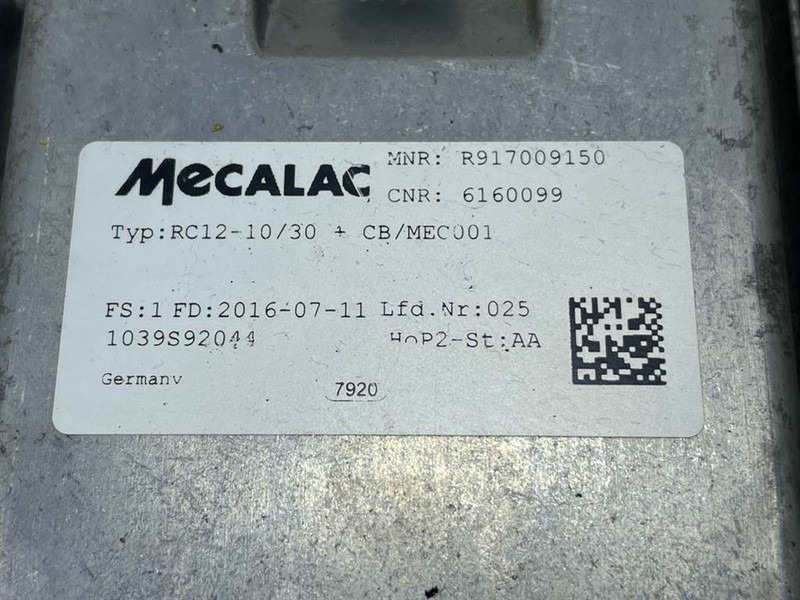 Mecalac 12MTX-6160099-ECU/Control box/Steuermodul - Elektrisüsteem - Ehitusmasinad: pilt 4 Mecalac 12MTX-6160099-ECU/Control box/Steuermodul - Elektrisüsteem - Ehitusmasinad: pilt 4
