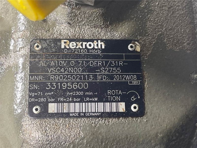 New Holland W110C-Rexroth A10VO71DFR1/31R-Load sensing pump - Hüdraulika - Ehitusmasinad: pilt 5 New Holland W110C-Rexroth A10VO71DFR1/31R-Load sensing pump - Hüdraulika - Ehitusmasinad: pilt 5