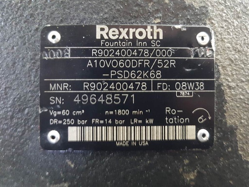 Rexroth A10VO60DFR/52R - Load sensing pump - Hüdraulika: pilt 3 Rexroth A10VO60DFR/52R - Load sensing pump - Hüdraulika: pilt 3