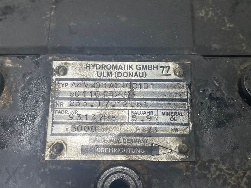 WACKER NEUSON 5011018233/1000192758-Hydromatik A4V40-Drive pump - Hüdraulika - Ehitusmasinad: pilt 4 WACKER NEUSON 5011018233/1000192758-Hydromatik A4V40-Drive pump - Hüdraulika - Ehitusmasinad: pilt 4