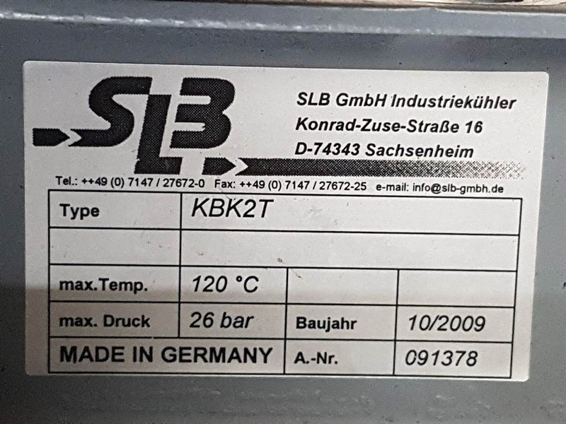 Zettelmeyer ZL-SLB KBK2T-091378-Cooler/Kühler/Koeler - Mootor - Ehitusmasinad: pilt 4 Zettelmeyer ZL-SLB KBK2T-091378-Cooler/Kühler/Koeler - Mootor - Ehitusmasinad: pilt 4