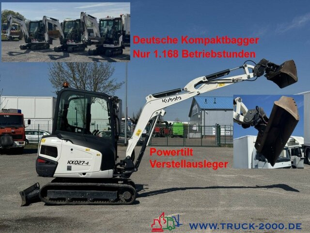 Kubota Kubota KX027-4 GL Verstellausleger + Powertilt - Miniekskavaator: pilt 1 Kubota Kubota KX027-4 GL Verstellausleger + Powertilt - Miniekskavaator: pilt 1