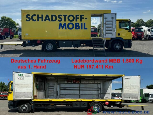 MAN TGM 15.250 Dünnschede Schadstoffmobil LBW 197TKM - Kasti veoauto: pilt 1 MAN TGM 15.250 Dünnschede Schadstoffmobil LBW 197TKM - Kasti veoauto: pilt 1