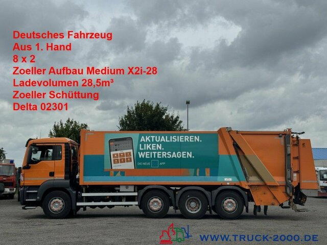 MAN TGS 35.360 8x2 Zoeller 29m³ Medium Schüttung 1.3 - Prügiauto: pilt 1 MAN TGS 35.360 8x2 Zoeller 29m³ Medium Schüttung 1.3 - Prügiauto: pilt 1