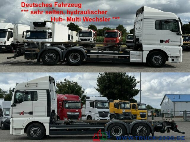 MAN TGX 26.480 XLX Haus Bett hydr Hub Multi Wechsler - Konteinerveduk/ Tõstukiga veoauto: pilt 1 MAN TGX 26.480 XLX Haus Bett hydr Hub Multi Wechsler - Konteinerveduk/ Tõstukiga veoauto: pilt 1