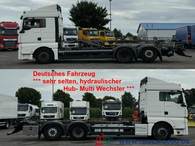 MAN TGX 26.480 XLX Haus Bett hydr Hub Multi Wechsler - Konteinerveduk/ Tõstukiga veoauto: pilt 1 MAN TGX 26.480 XLX Haus Bett hydr Hub Multi Wechsler - Konteinerveduk/ Tõstukiga veoauto: pilt 1