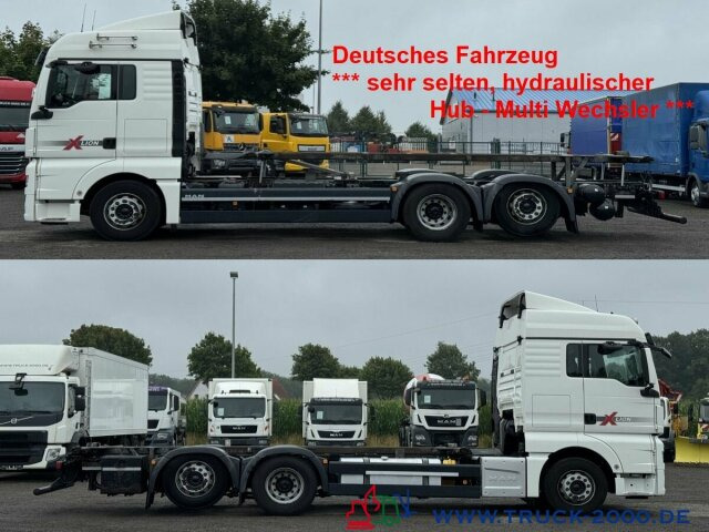 MAN TGX 26.500 XLX Haus Bett hydr Hub Multi Wechsler - Konteinerveduk/ Tõstukiga veoauto: pilt 1 MAN TGX 26.500 XLX Haus Bett hydr Hub Multi Wechsler - Konteinerveduk/ Tõstukiga veoauto: pilt 1