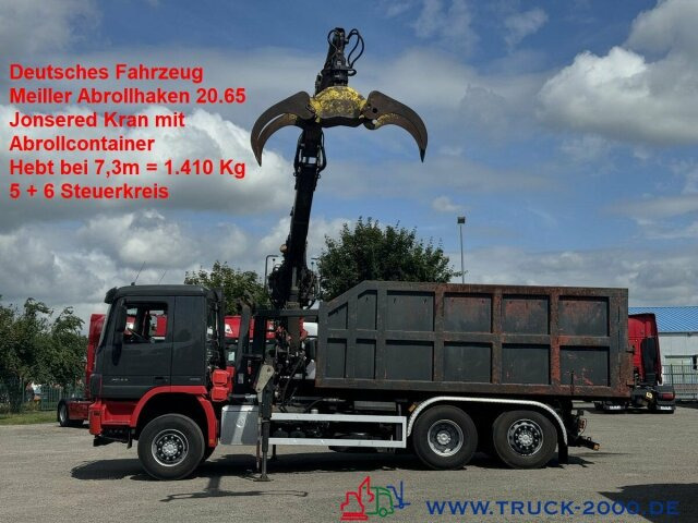 Mercedes-Benz Actros 2544 Meiller 20.65+ Mulde Kran 7,3m=1,4t. - Konkstõstukiga veoauto, Kraanaga veoauto: pilt 1 Mercedes-Benz Actros 2544 Meiller 20.65+ Mulde Kran 7,3m=1,4t. - Konkstõstukiga veoauto, Kraanaga veoauto: pilt 1