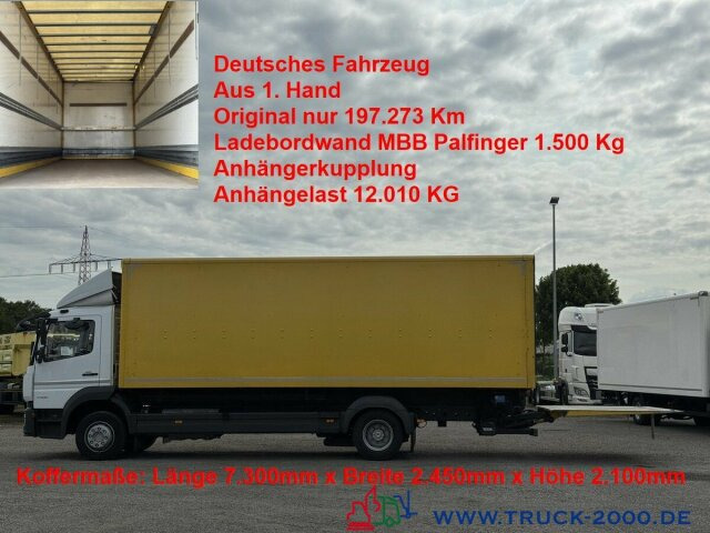 Mercedes-Benz Atego 1224 Koffer MBB Palfinger LBW 1.500KG AHK - Kasti veoauto: pilt 1 Mercedes-Benz Atego 1224 Koffer MBB Palfinger LBW 1.500KG AHK - Kasti veoauto: pilt 1