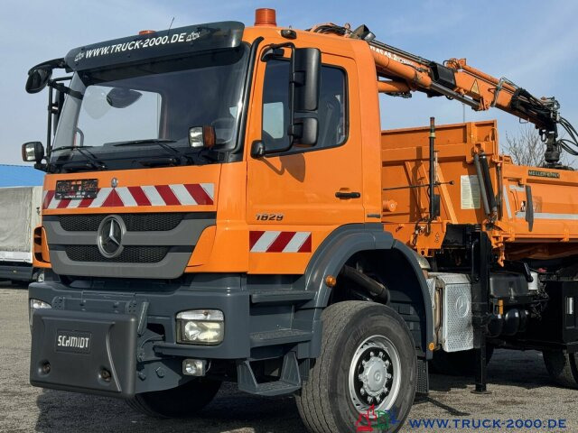 Kallurauto, Kraanaga veoauto Mercedes-Benz Axor 1829 4x4 Atlas 7m=800kg FB Winterdienst: pilt 9