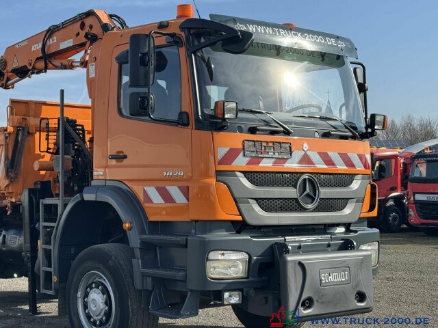 Kallurauto, Kraanaga veoauto Mercedes-Benz Axor 1829 4x4 Atlas 7m=800kg FB Winterdienst: pilt 11