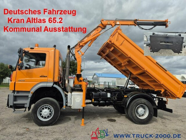 Mercedes-Benz Axor 1829 4x4 Atlas65.2 Kran Kommunal Austattung - Kallurauto, Kraanaga veoauto: pilt 1 Mercedes-Benz Axor 1829 4x4 Atlas65.2 Kran Kommunal Austattung - Kallurauto, Kraanaga veoauto: pilt 1