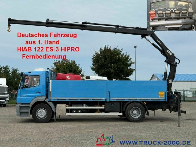 Mercedes-Benz Axor 1833 Hiab 122 ES-3 10m=1,2t. faltbar remote - Madelveok/ Platvormveok, Kraanaga veoauto: pilt 1 Mercedes-Benz Axor 1833 Hiab 122 ES-3 10m=1,2t. faltbar remote - Madelveok/ Platvormveok, Kraanaga veoauto: pilt 1