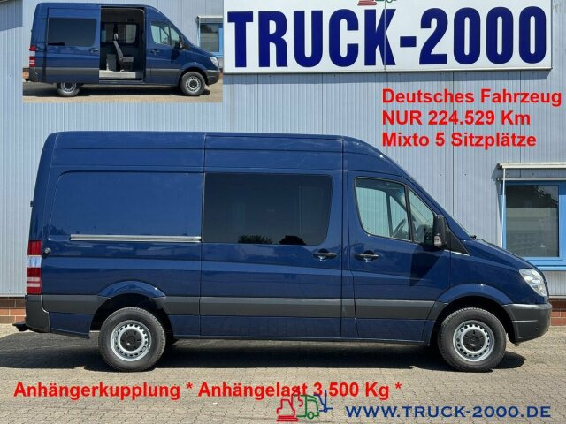 Mercedes-Benz Sprinter 316 Mixto 5 Sitzer Klima + AHK 3.500 Kg - Kaubik: pilt 1 Mercedes-Benz Sprinter 316 Mixto 5 Sitzer Klima + AHK 3.500 Kg - Kaubik: pilt 1