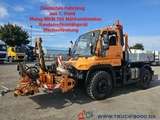 Unimog U 400 Vario Pilot Mähtür + Mulag Mähkombination - Kallurauto: pilt 1 Unimog U 400 Vario Pilot Mähtür + Mulag Mähkombination - Kallurauto: pilt 1