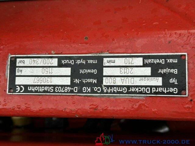 Unimog Dücker Mähkombi RSM Mäher Ausleger DUA800 - Veoauto: pilt 5 Unimog Dücker Mähkombi RSM Mäher Ausleger DUA800 - Veoauto: pilt 5