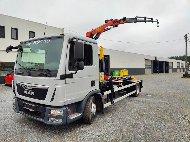 MAN TGL 12.250 Container + Palfinger PK5001 Remote - Konkstõstukiga veoauto, Kraanaga veoauto: pilt 1 MAN TGL 12.250 Container + Palfinger PK5001 Remote - Konkstõstukiga veoauto, Kraanaga veoauto: pilt 1