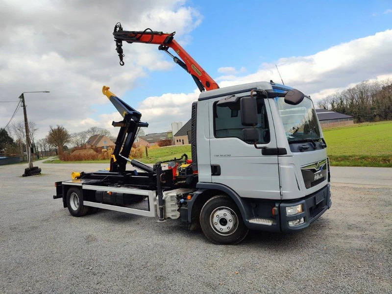 MAN TGL 12.250 Containersysteem Jimeca met kraan Palfinger PK4501 - Konkstõstukiga veoauto, Kraanaga veoauto: pilt 2 MAN TGL 12.250 Containersysteem Jimeca met kraan Palfinger PK4501 - Konkstõstukiga veoauto, Kraanaga veoauto: pilt 2