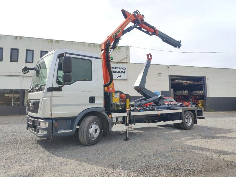 MAN TGL 12.250 Containersysteem met kraan Palfinger PK9001 + Remote - Konkstõstukiga veoauto, Kraanaga veoauto: pilt 1 MAN TGL 12.250 Containersysteem met kraan Palfinger PK9001 + Remote - Konkstõstukiga veoauto, Kraanaga veoauto: pilt 1