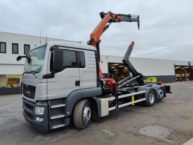 MAN TGS 26.320 Container Multilift + Kraan Palfinger PK16502 - Konkstõstukiga veoauto, Kraanaga veoauto: pilt 1 MAN TGS 26.320 Container Multilift + Kraan Palfinger PK16502 - Konkstõstukiga veoauto, Kraanaga veoauto: pilt 1