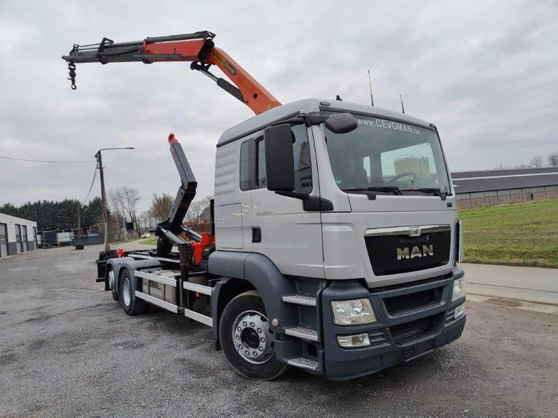 MAN TGS 26.320 Container Multilift + Kraan Palfinger PK16502 - Konkstõstukiga veoauto, Kraanaga veoauto: pilt 2 MAN TGS 26.320 Container Multilift + Kraan Palfinger PK16502 - Konkstõstukiga veoauto, Kraanaga veoauto: pilt 2