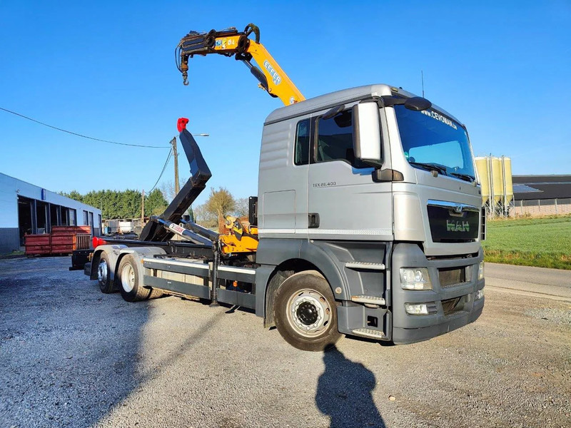 MAN TGX 26.400 6x2 Euro5 Container LEEBUR + Crane Effer 145 - Konkstõstukiga veoauto, Kraanaga veoauto: pilt 2 MAN TGX 26.400 6x2 Euro5 Container LEEBUR + Crane Effer 145 - Konkstõstukiga veoauto, Kraanaga veoauto: pilt 2
