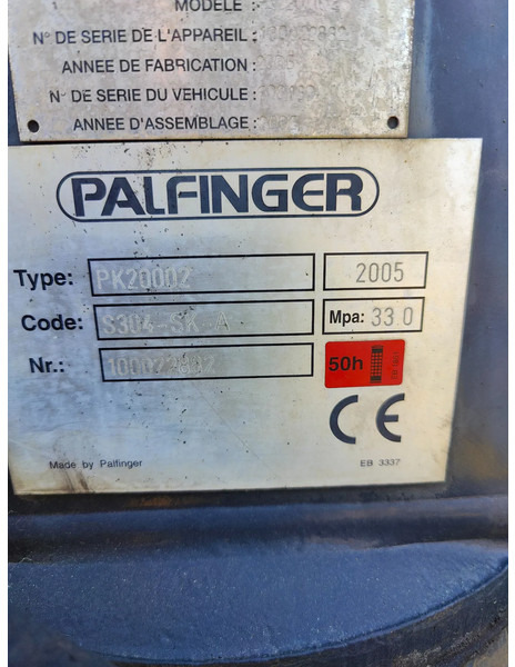 Palfinger Year 2005 PK20002 remote 4x hydraulic - Poom: pilt 5 Palfinger Year 2005 PK20002 remote 4x hydraulic - Poom: pilt 5