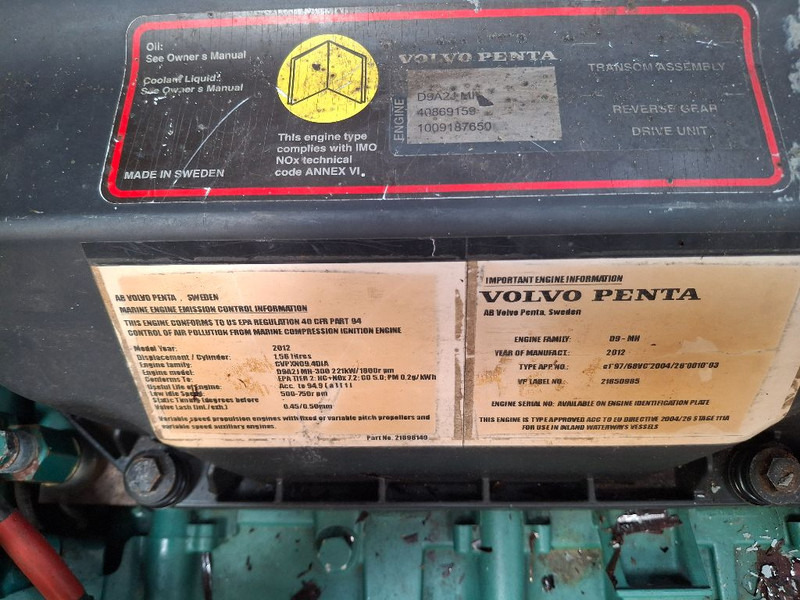 Mootor Volvo PENTA D9A2J MH: pilt 8