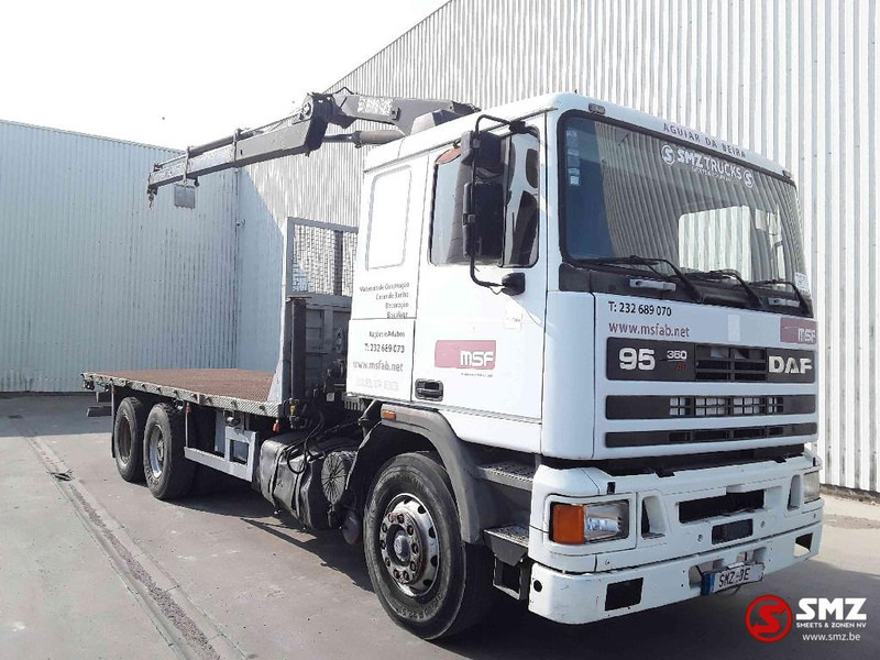 DAF 95 360 ATI lames hiab 125 Steel top - Madelveok/ Platvormveok, Kraanaga veoauto: pilt 1 DAF 95 360 ATI lames hiab 125 Steel top - Madelveok/ Platvormveok, Kraanaga veoauto: pilt 1