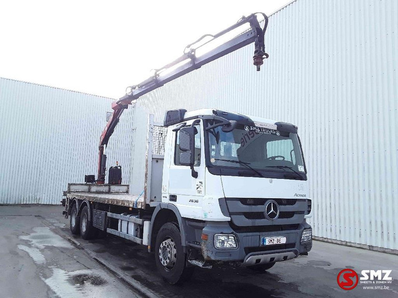Mercedes-Benz Actros 2636 fassi f 155 full steeleps - Madelveok/ Platvormveok, Kraanaga veoauto: pilt 1 Mercedes-Benz Actros 2636 fassi f 155 full steeleps - Madelveok/ Platvormveok, Kraanaga veoauto: pilt 1