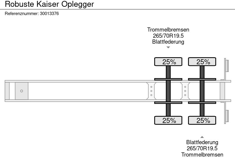Madal platvormpoolhaagis Robuste Kaiser Oplegger: pilt 12