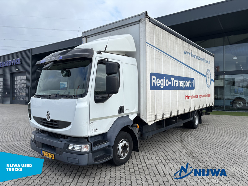 Renault MIDLUM 220 4x2 Schuifzeil + Laadklep - Tent veoauto: pilt 1 Renault MIDLUM 220 4x2 Schuifzeil + Laadklep - Tent veoauto: pilt 1